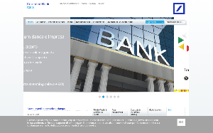 Il sito online di Deutsche Bank