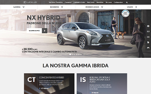 Il sito online di Lexus