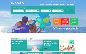 Il sito online di Balearia