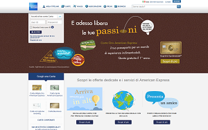 Il sito online di Carte American Express