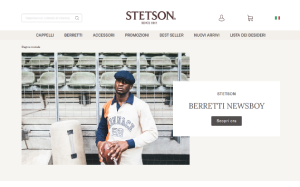 Il sito online di Stetson.eu