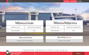 Il sito online di Aeroporti Milano SEA