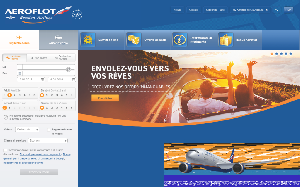 Il sito online di Aeroflot