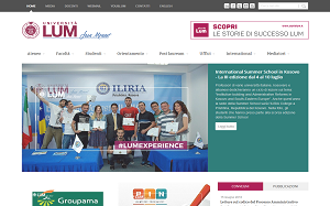 Il sito online di Universita' LUM