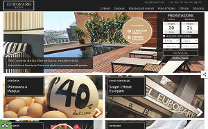 Il sito online di Hotel Europark Barcellona