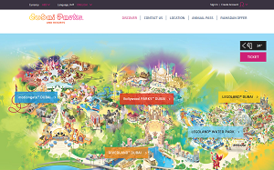 Il sito online di Dubai Parks and Resorts