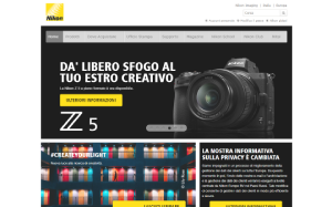 Il sito online di Nikon
