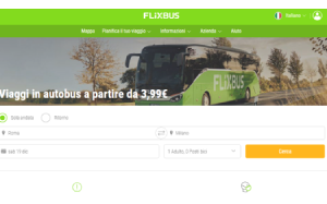 Il sito online di Flixbus