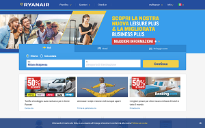 Il sito online di Ryanair