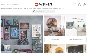 Il sito online di Wall Art