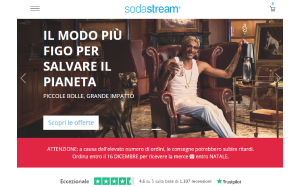 Il sito online di SodaStream