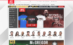 Il sito online di UFC store