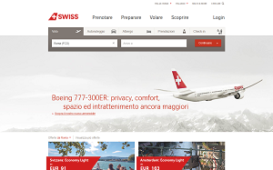 Il sito online di Swiss