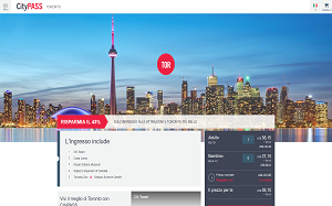 Il sito online di Toronto CityPass