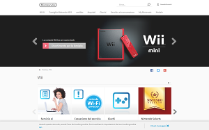 Il sito online di Wii