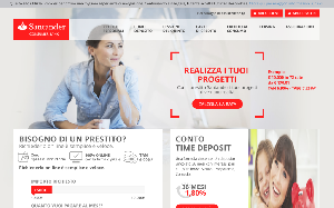 Il sito online di Santander