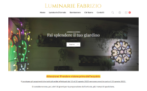 Il sito online di Luminarie Fabrizio