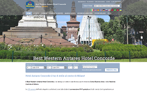 Il sito online di Hotel Concorde milano