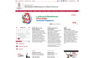 Il sito online di Accademia Nazionale di Santa Cecilia