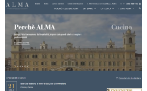 Il sito online di ALMA Scuola di Cucina
