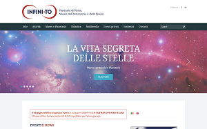 Il sito online di Museo astronomico e dello Spazio