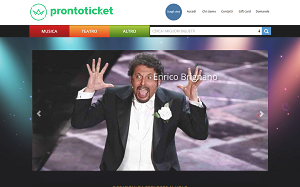 Il sito online di Pronto Ticket