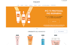 Il sito online di Vichy Laboratori