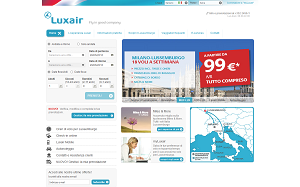 Il sito online di Luxair