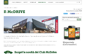 Il sito online di Il McDRIVE