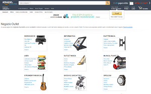 Il sito online di Amazon Outlet