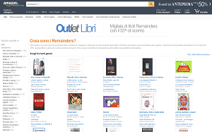 Il sito online di Amazon outlet Libri