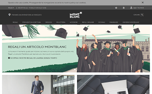 Il sito online di Montblanc