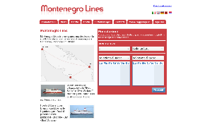 Il sito online di Montenegro Lines