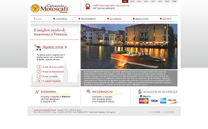 Il sito online di Consorzio Motoscafi Venezia