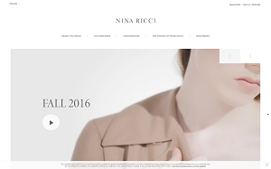 Il sito online di NINA RICCI