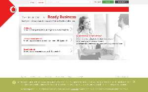 Il sito online di Vodafone Aziende
