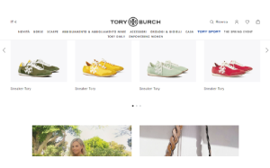 Visita lo shopping online di Tory Burch