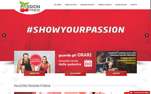 Il sito online di Passion Fitness Roma