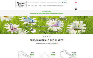 Il sito online di Personal Shoes